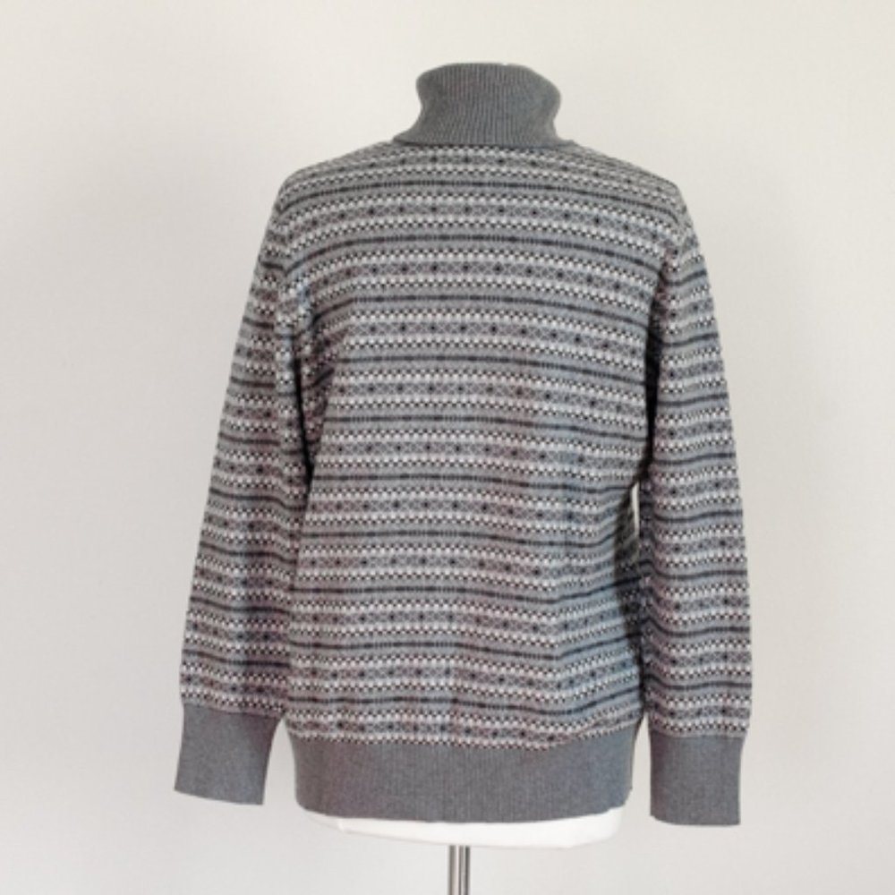 L.L. Bean Cotton Cashmere Turtleneck Sweater - Picture 2 of 5